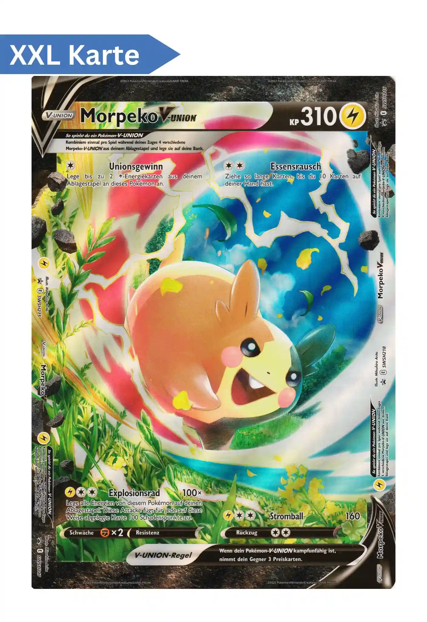 Morpeko V Union Swsh Xxl Pokemon Promo Karte In Deutsch