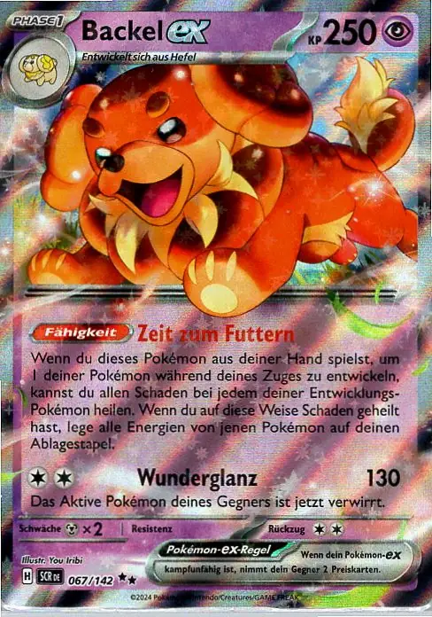 Backel EX (SCR 067) – Pokémon Karte aus Stellarkrone in Deutsch