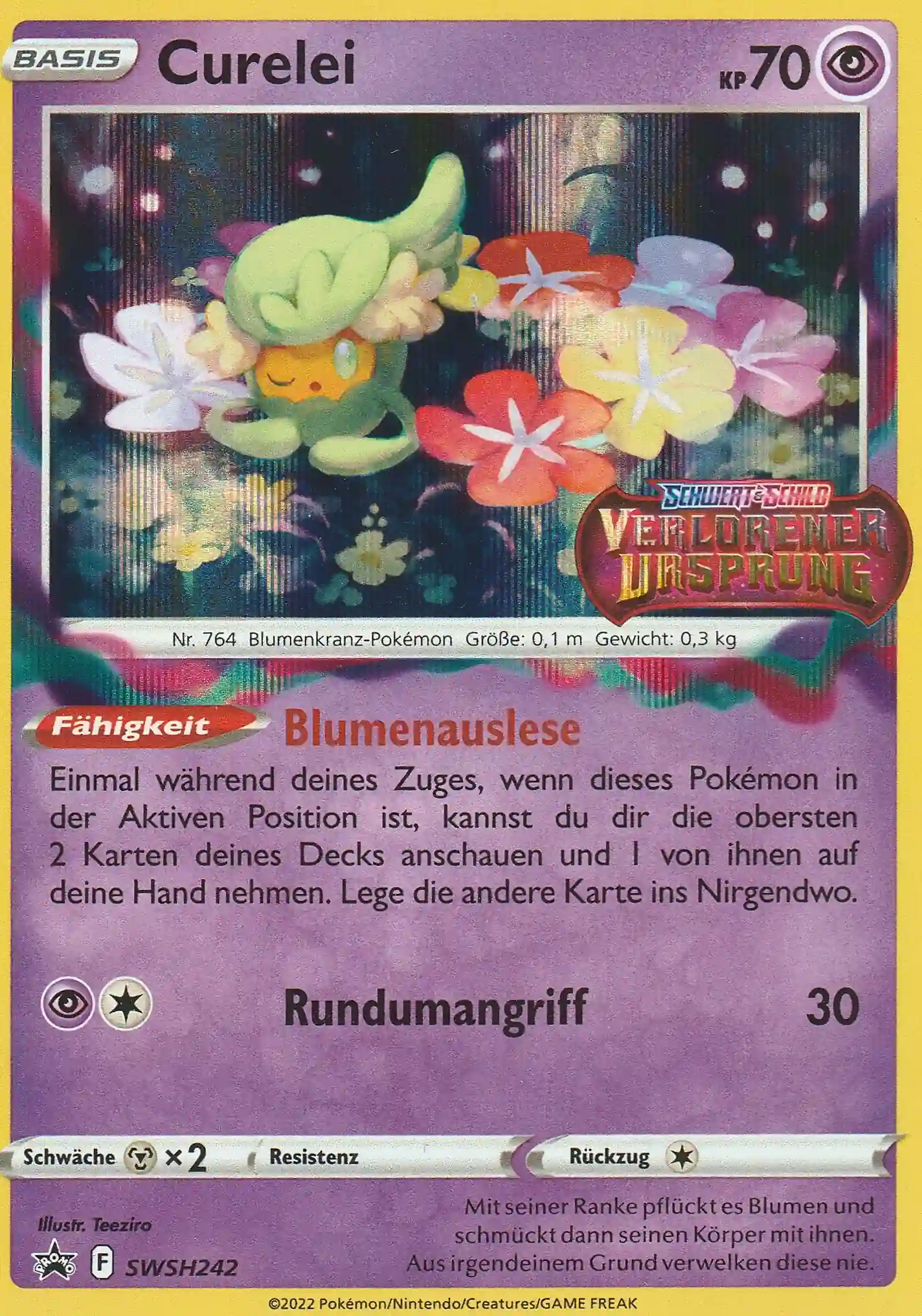 Pokemon Einzelkarte aus Schwert und Schild