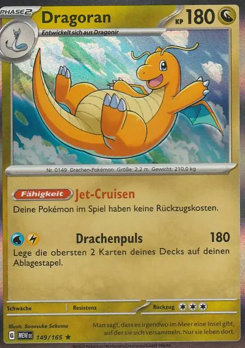 Pokemon Karte aus dem Set 151