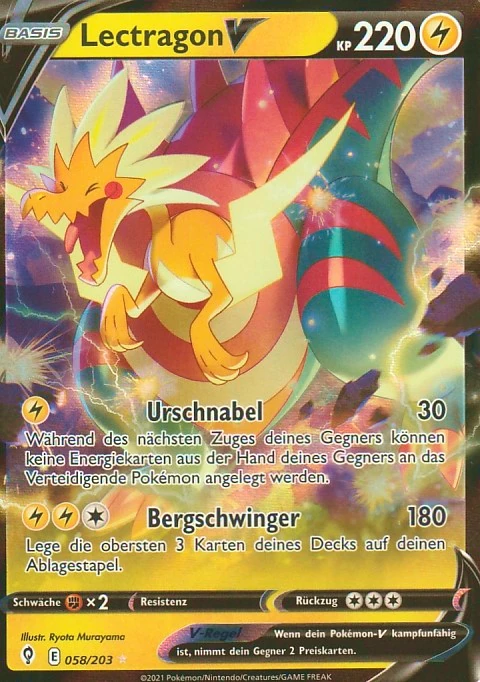 Pokemon Einzelkarte aus dem Set Drachenwandel