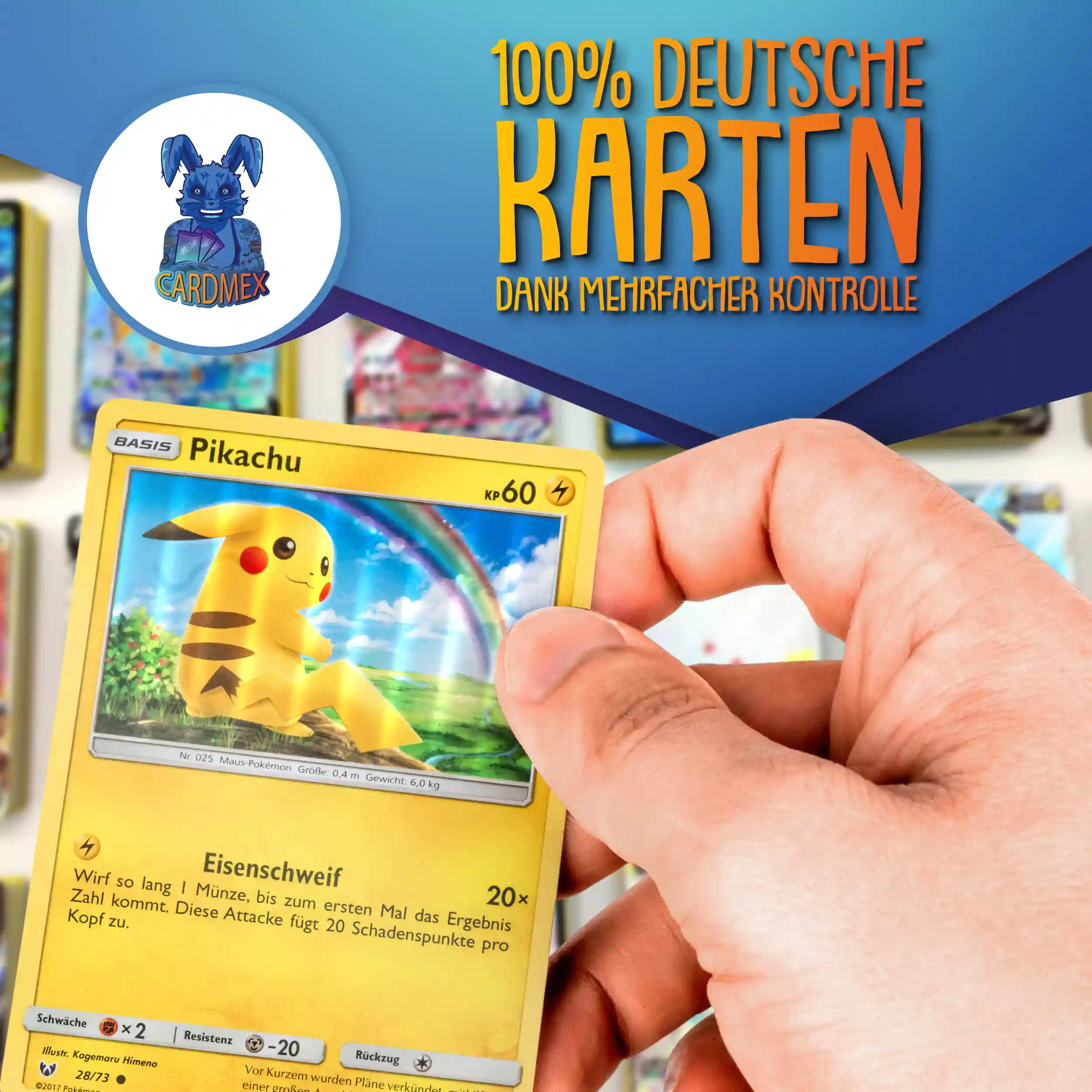 Nur deutsche Karten im Pokemon Karten Set