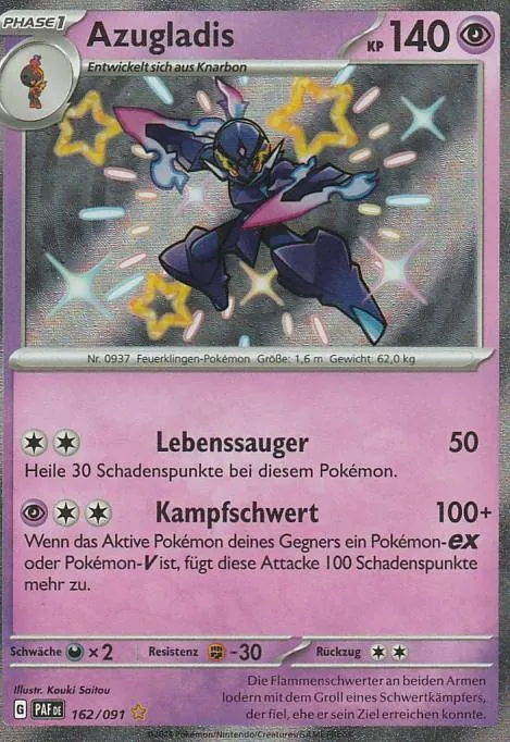 Pokemon Karte aus dem Set Paldeas Schicksale