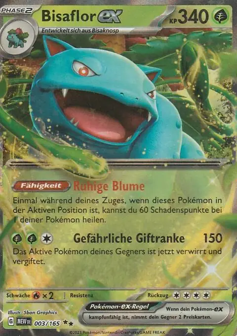 Pokemon Karte aus dem Set 151