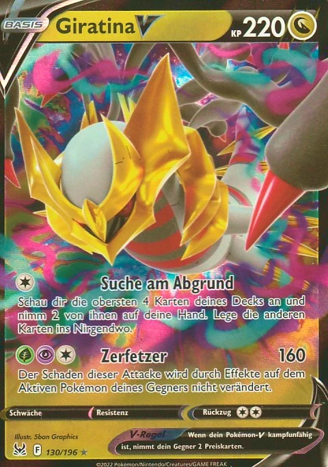 Pokemon Einzelkarte aus Verlorener Ursprung