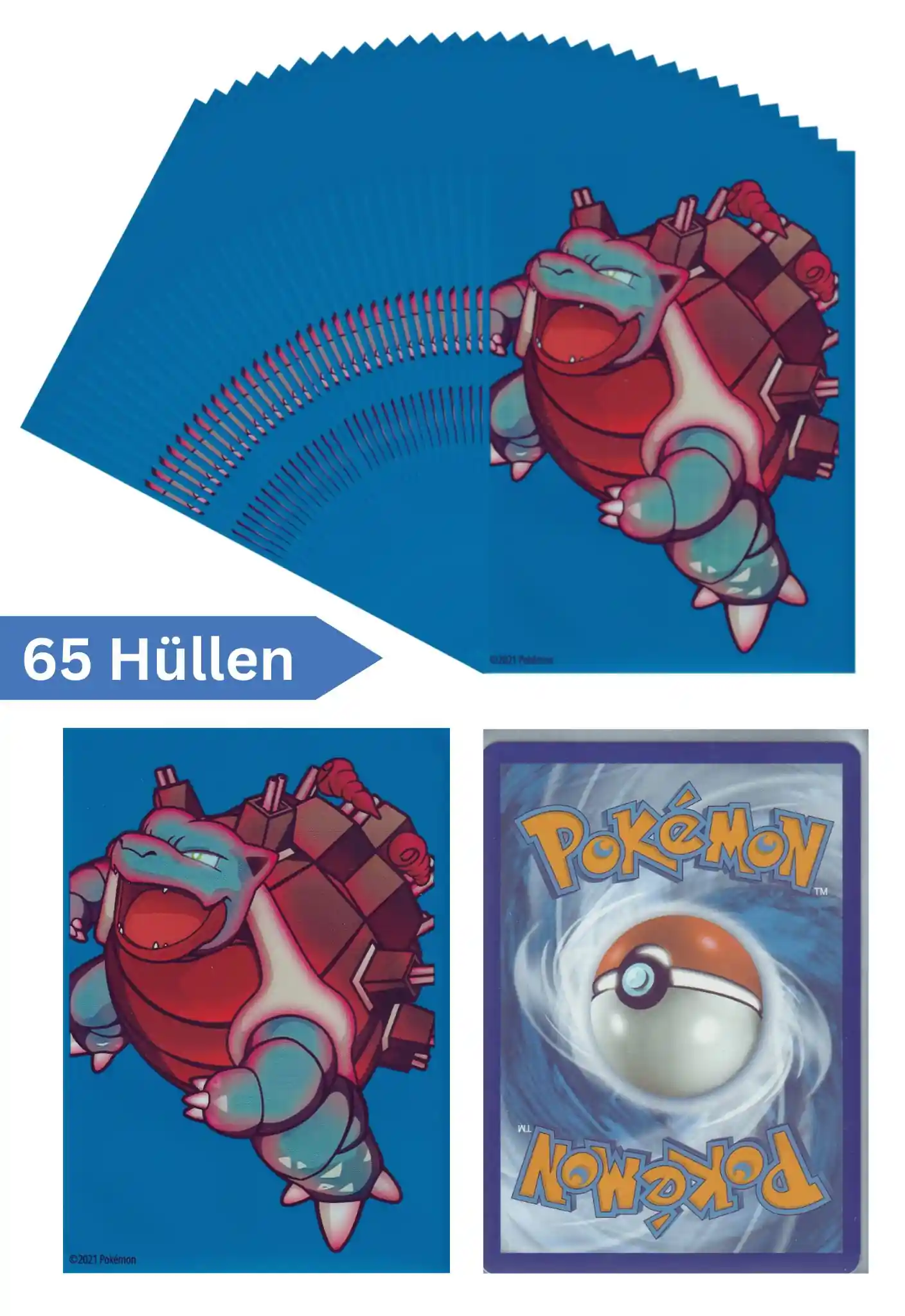 Pokémon Kartenhüllen aus einer Top Trainer Box