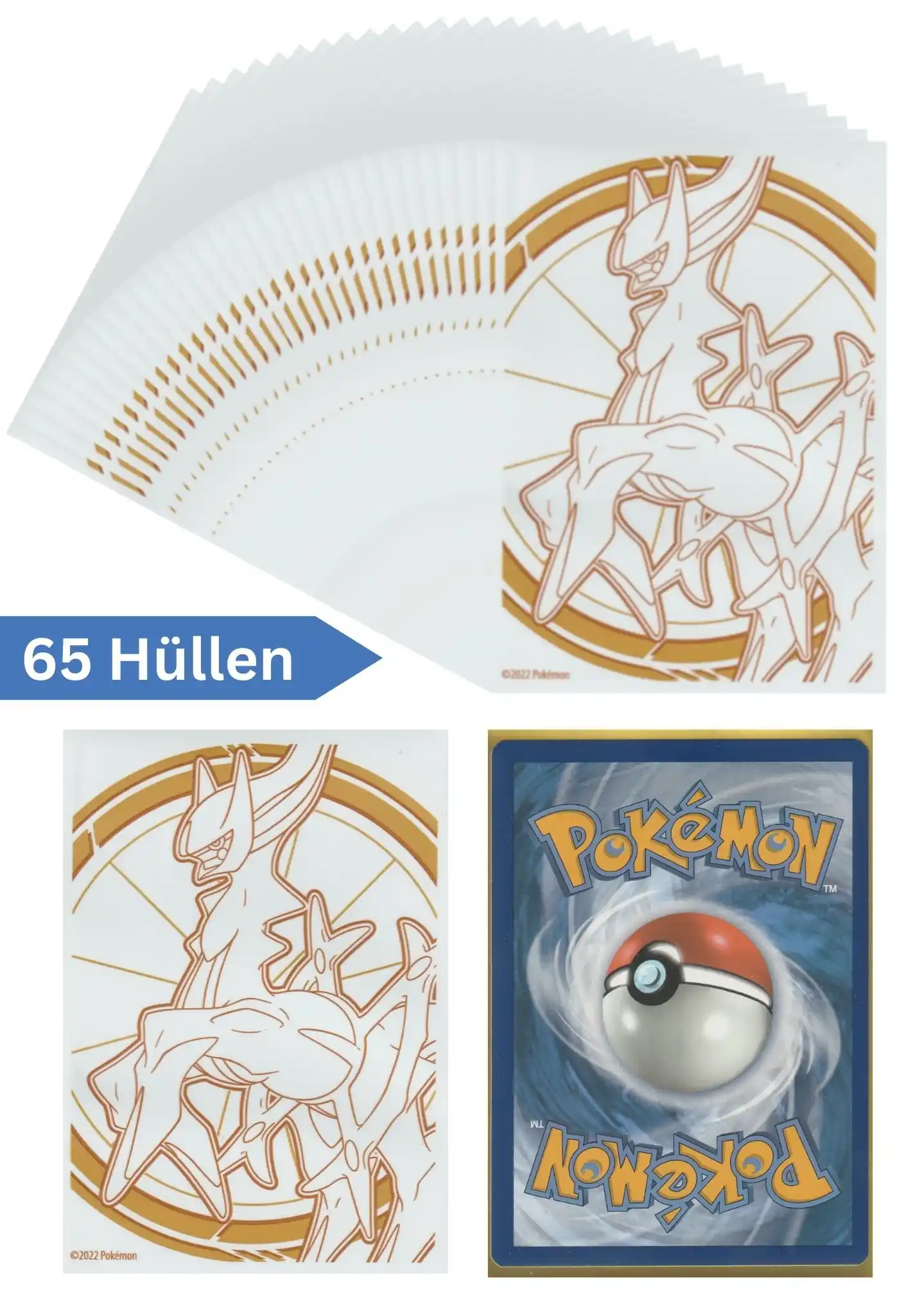 Pokémon Kartenhüllen aus einer Top Trainer Box