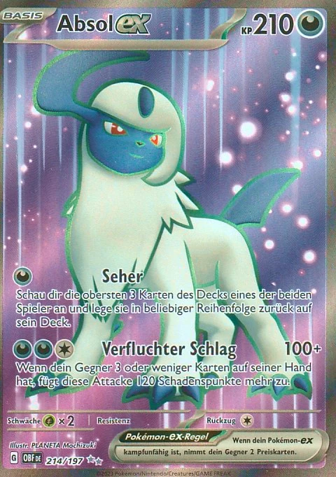 pokemon full art karte absol ex