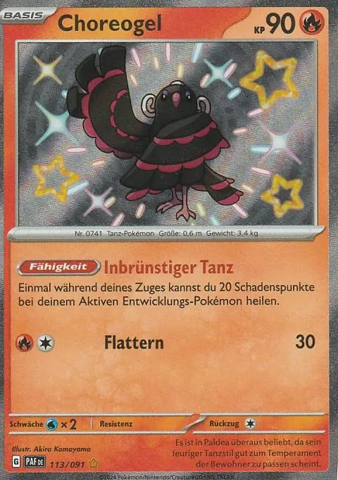 Pokemon Karte aus dem Set Paldeas Schicksale