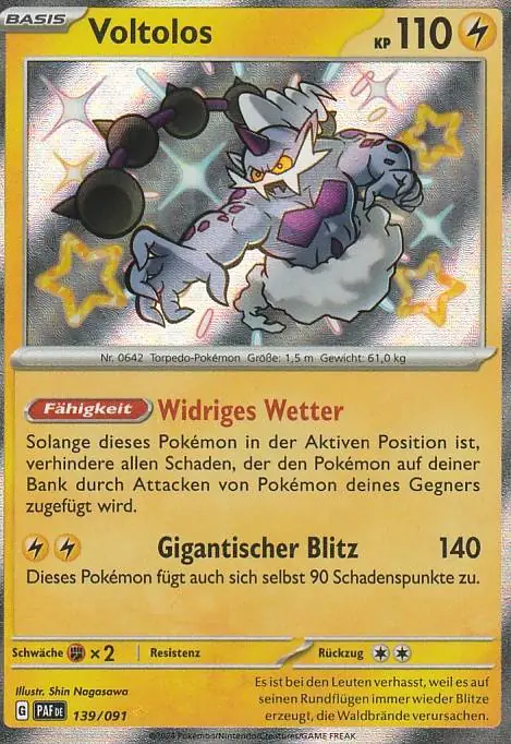 Pokemon Karte aus dem Set Paldeas Schicksale