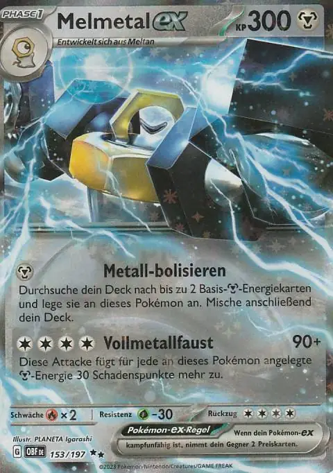 Pokemon karte aus dem Set Obsidianflammen