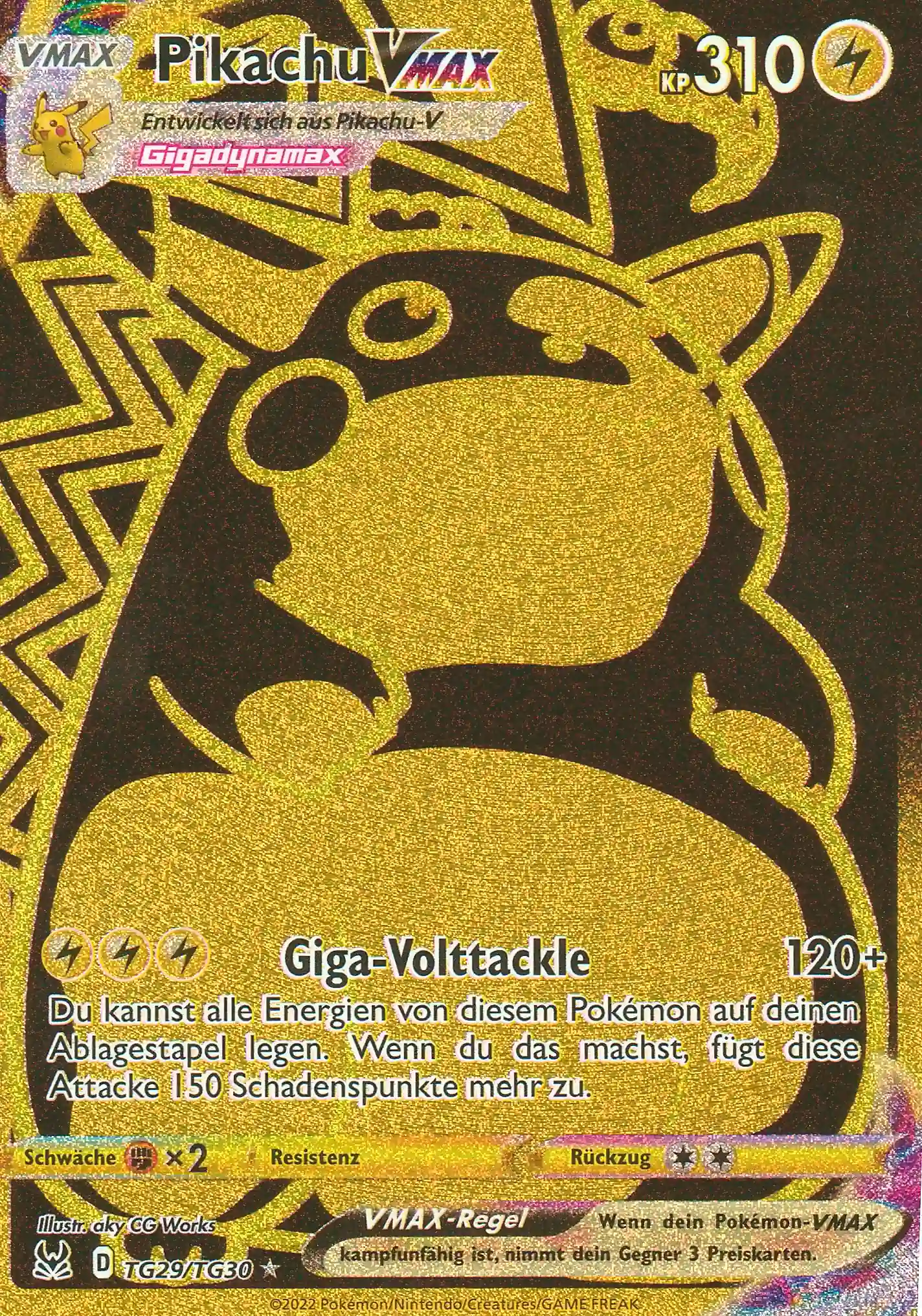 Pikachu VMAX (LOR TG29) - Galerie Karte aus Verlorener Ursprung Deutsch