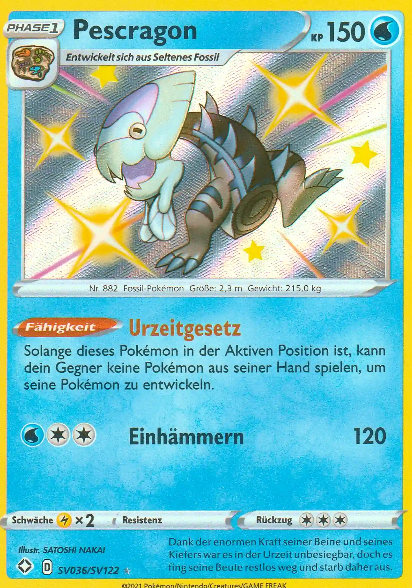 Pokemon Einzelkarte aus dem Set Glänzendes Schicksal