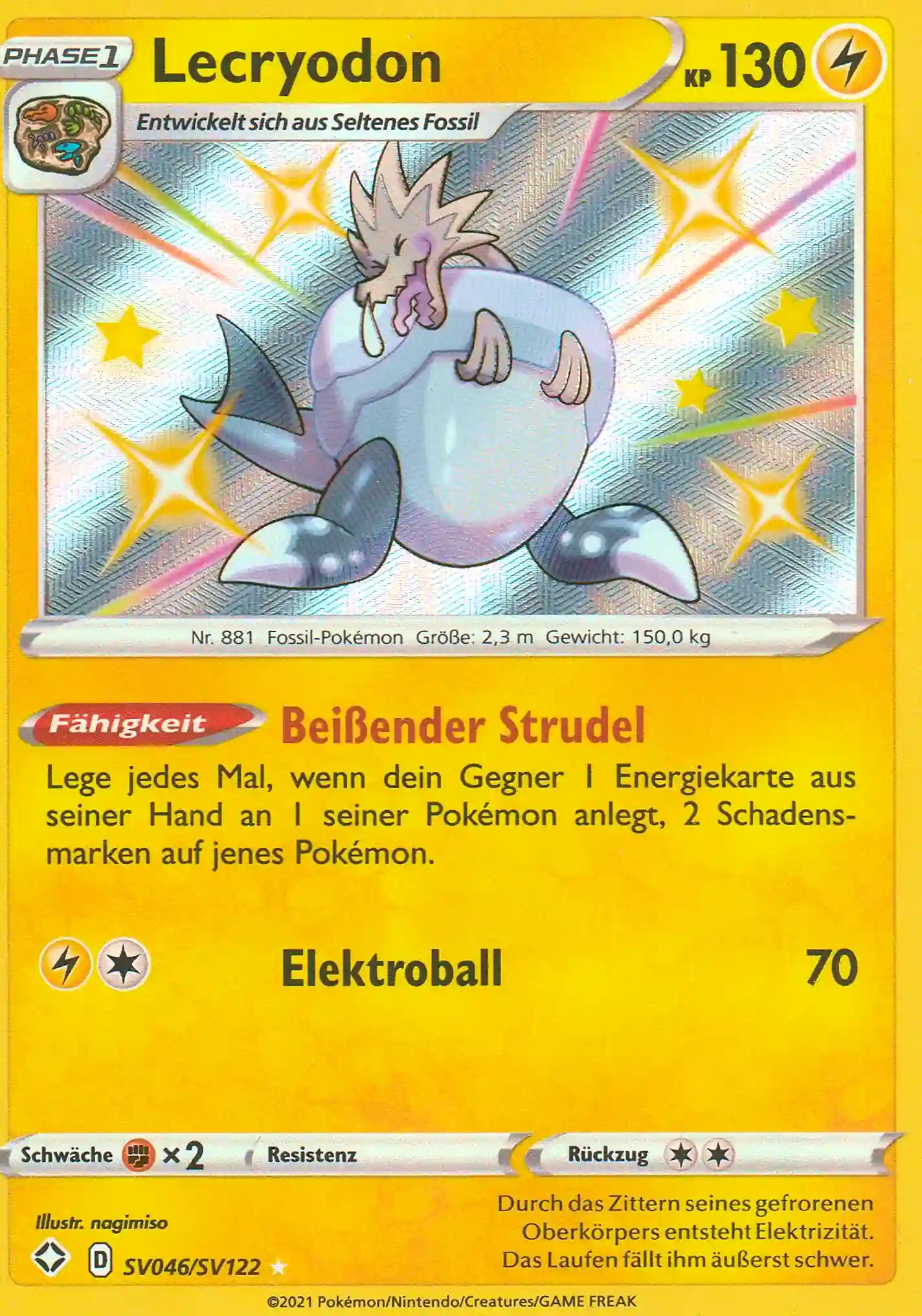 Pokemon Einzelkarte aus dem Set Glänzendes Schicksal