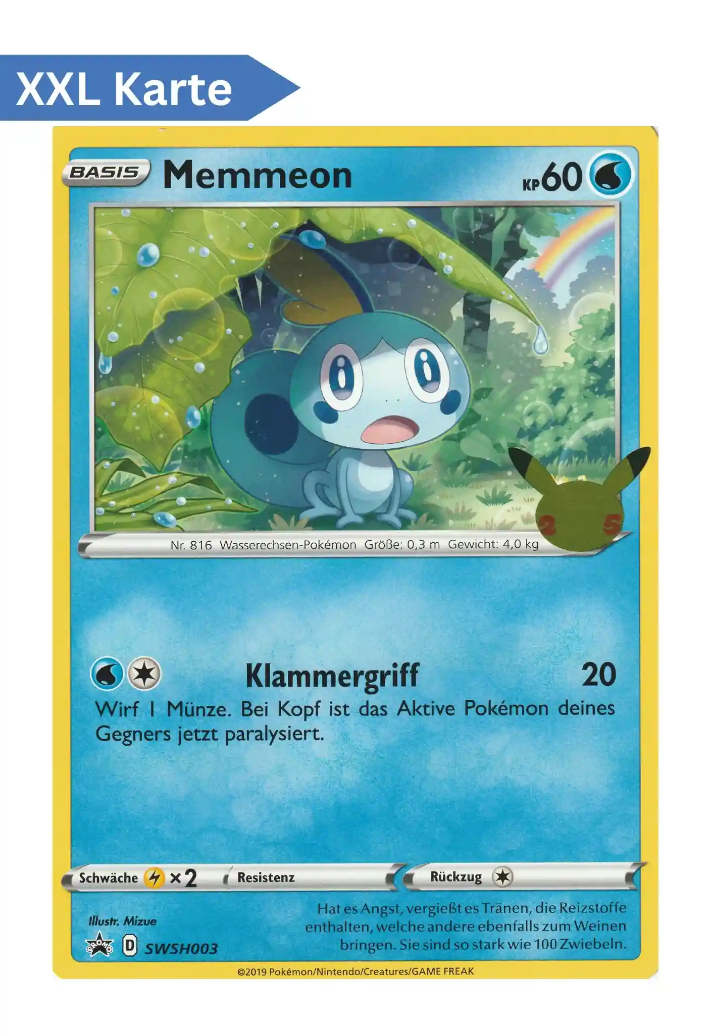 Große Pokemon Sammelkarte