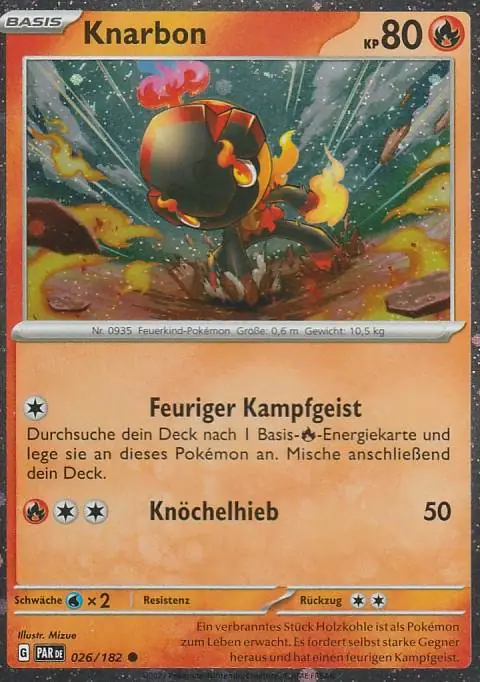 Pokemon Karte aus dem Set Paradoxrift