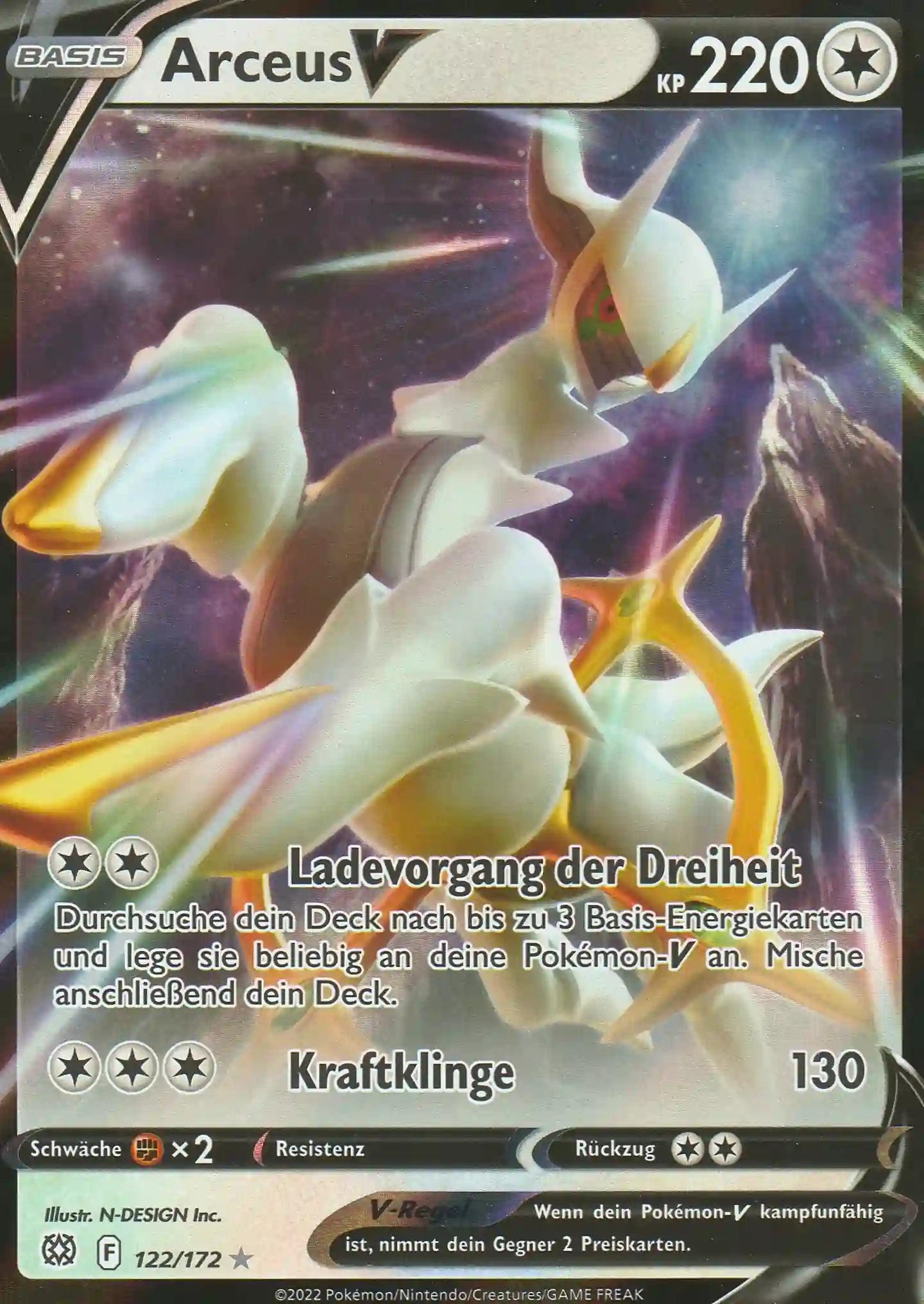 Arceus V (BRS 122) – V Karte aus Strahlende Sterne