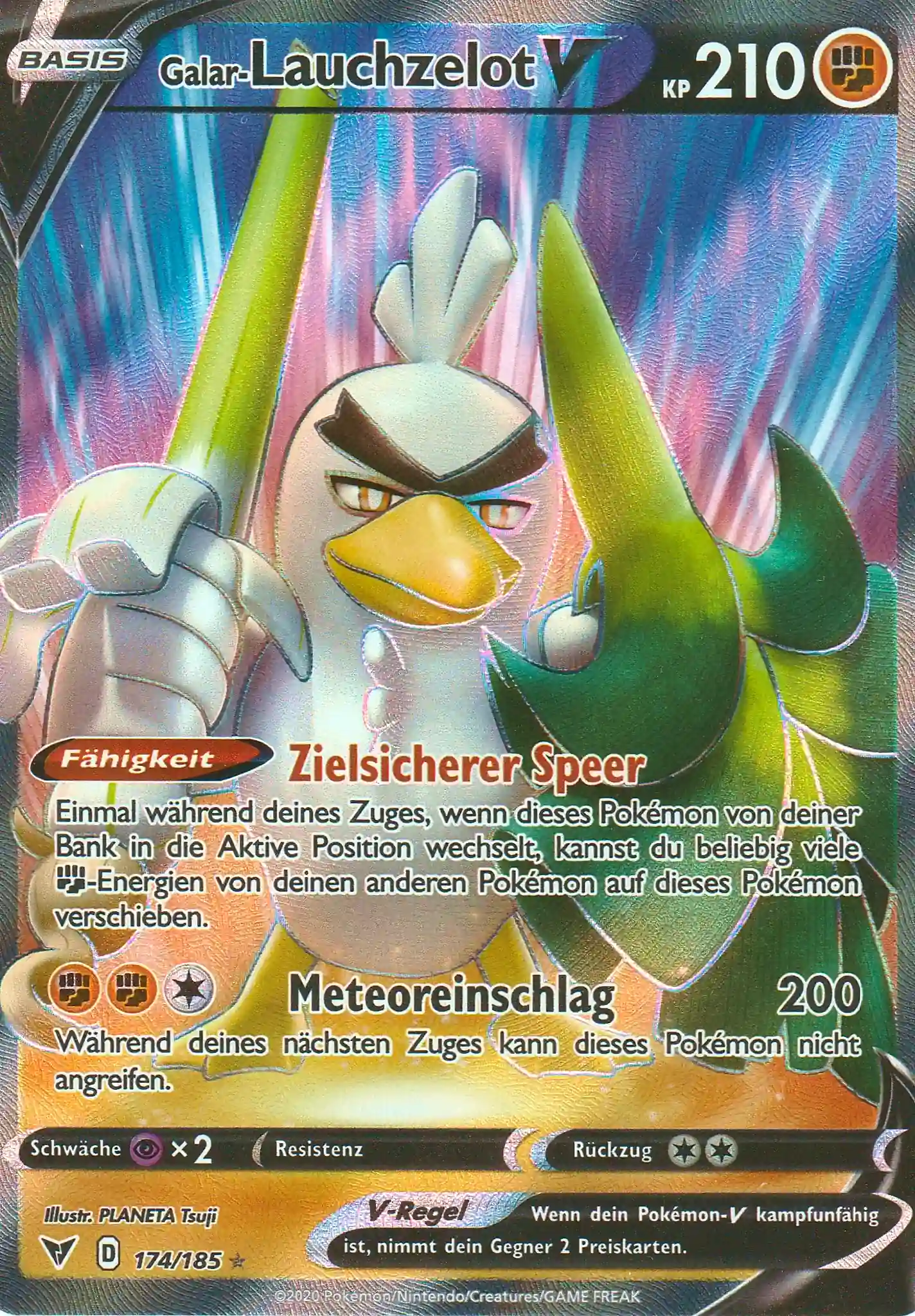 Pokemon Einzelkarte aus dem Set Farbenschock