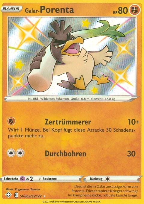 Seltene Pokemon Karte