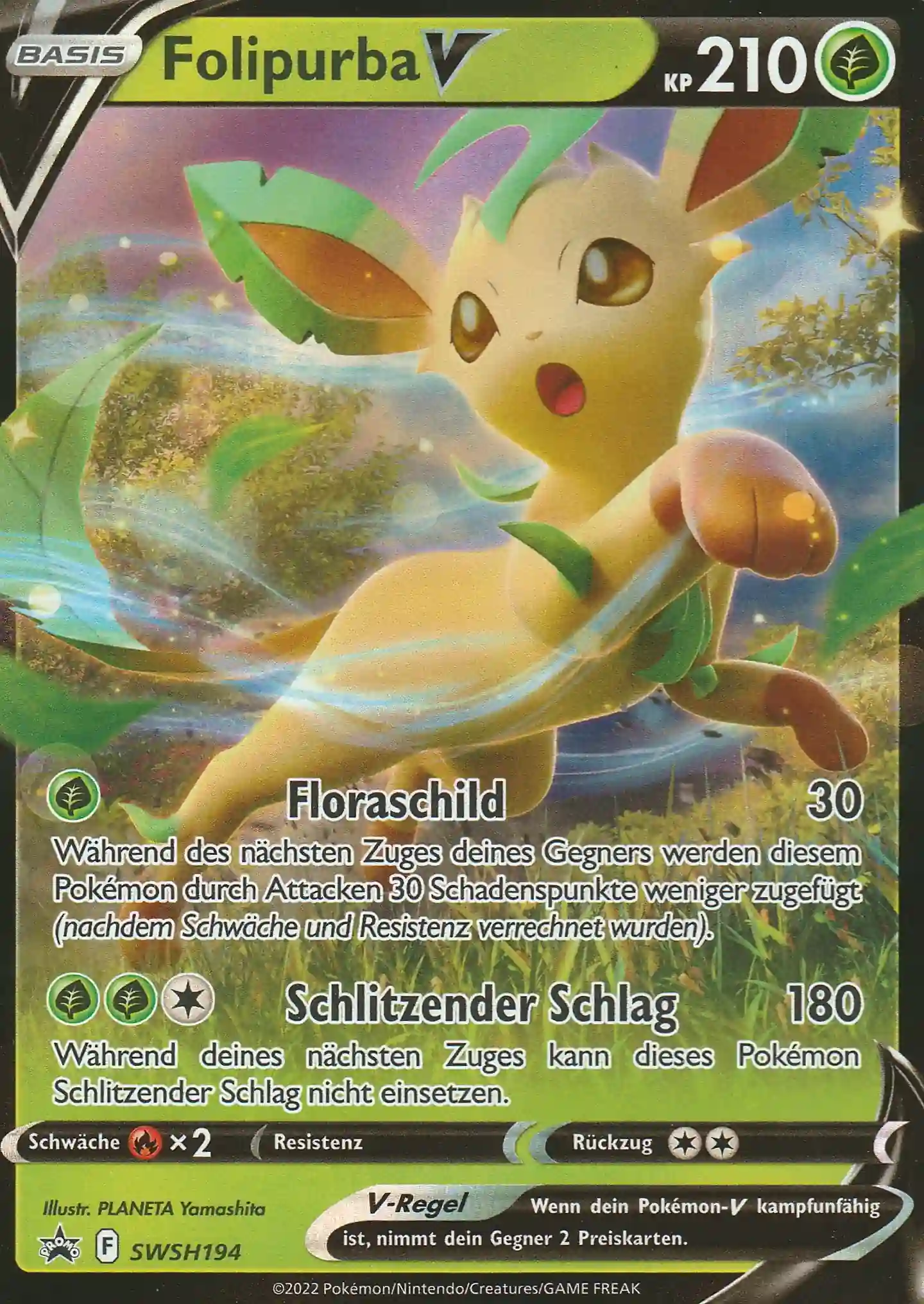 Pokemon Einzelkarte aus Schwert und Schild