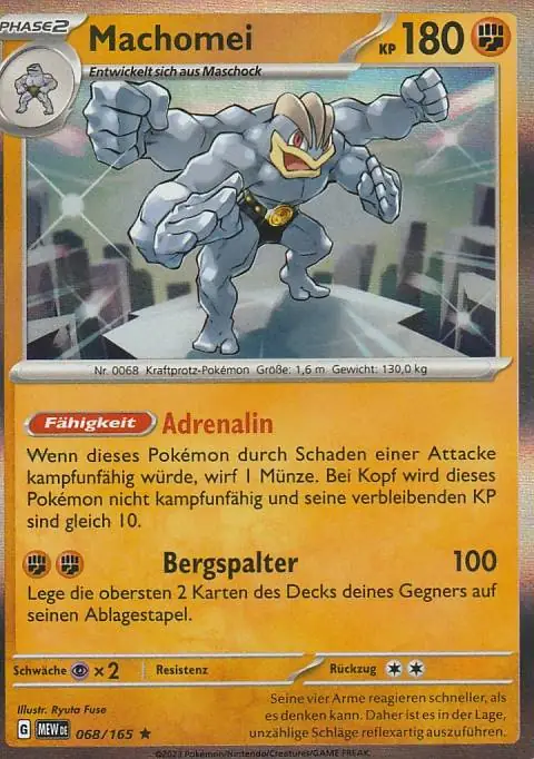 Pokemon Karte aus dem Set 151