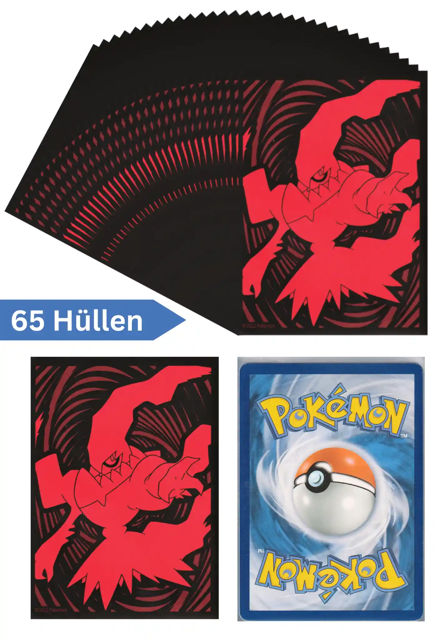 Pokemon Karten Schutzhüllen 65 Stück (Top Trainer Box Astralglanz)