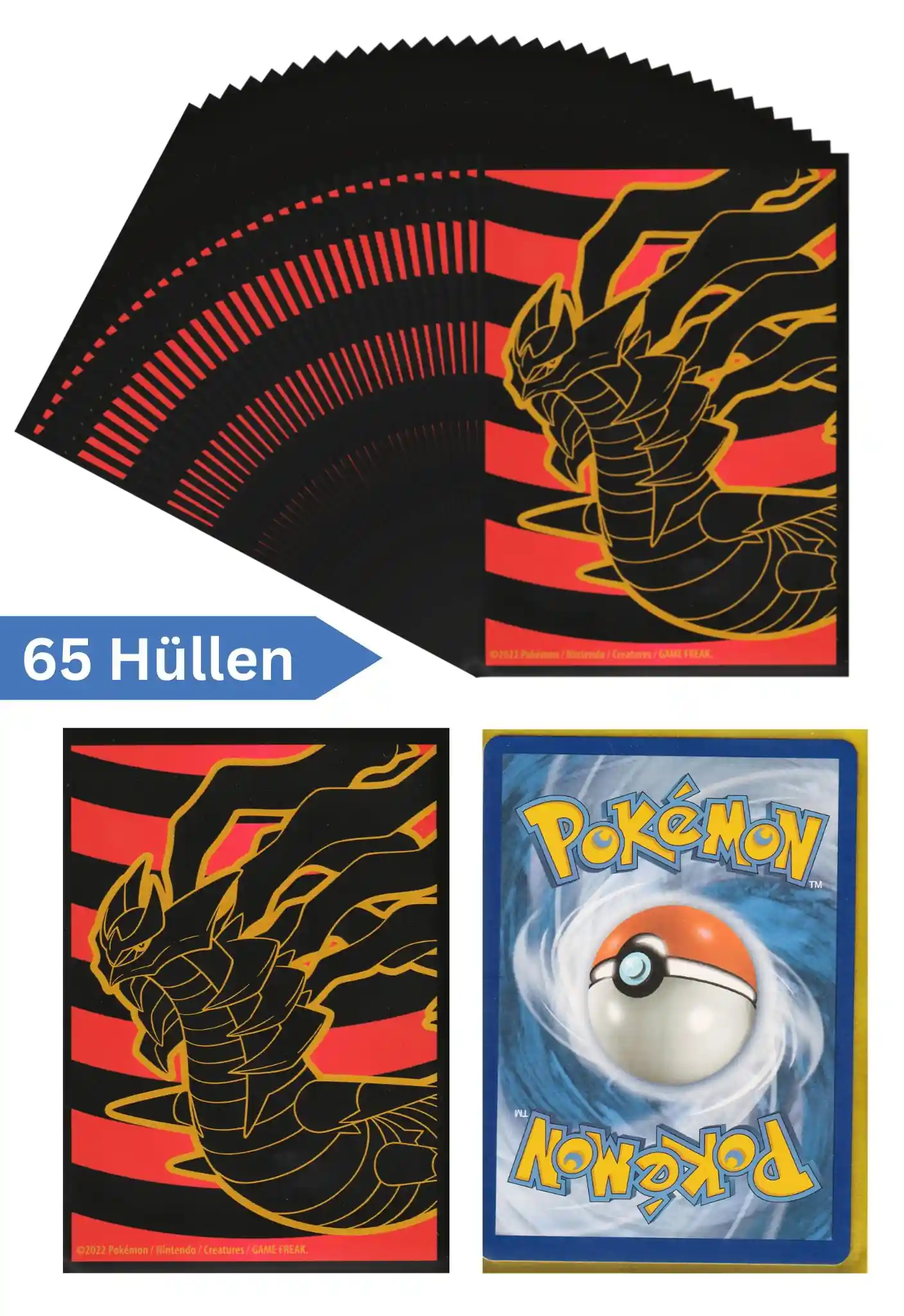 Pokémon Kartenhüllen aus einer Top Trainer Box