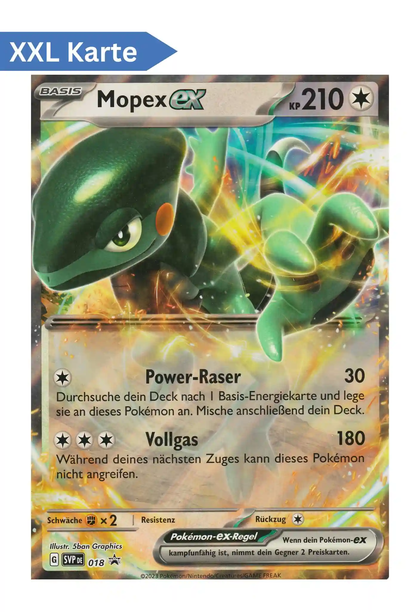 Mopex EX (SVP 018) – XXL Pokemon Promo Karte in Deutsch