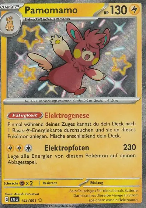 Pokemon Karte aus dem Set Paldeas Schicksale