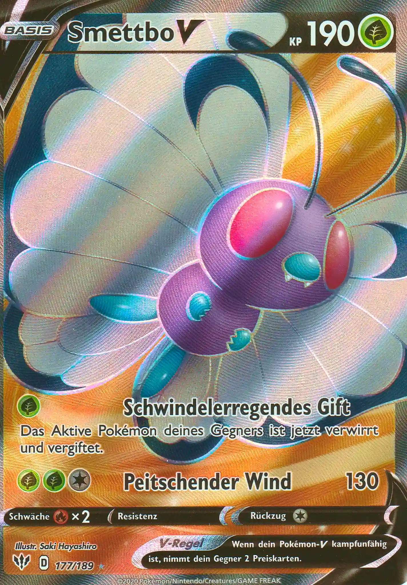 Pokemon Einzelkarte aus dem Set Flammende Finsternis