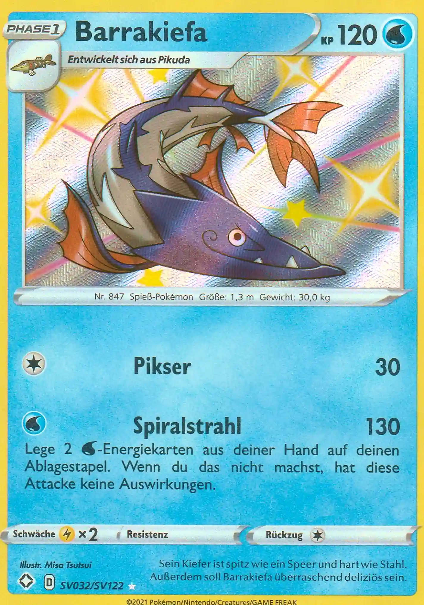 Pokemon Einzelkarte aus dem Set Glänzendes Schicksal