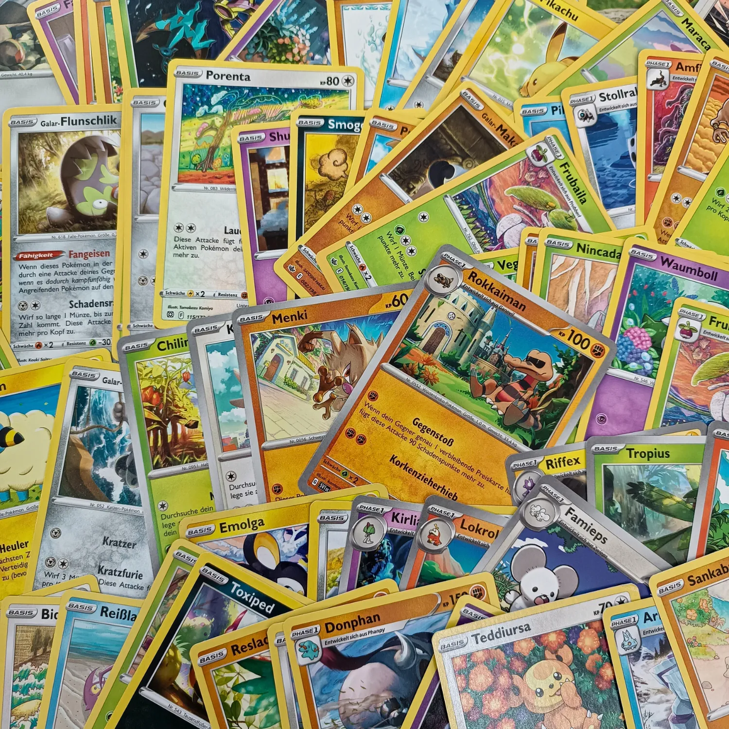 1000 Pokemon Karten Bulk - Monster Karten in deutsch