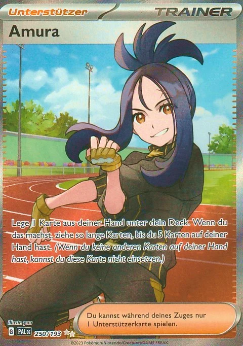 pokemon full art trainer karte amura