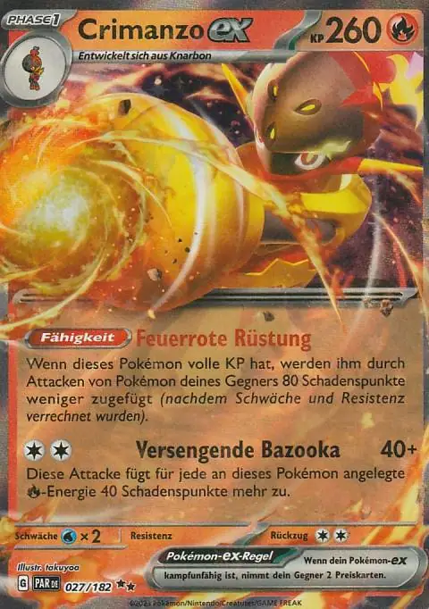 Pokemon Karte aus dem Set Paradoxrift