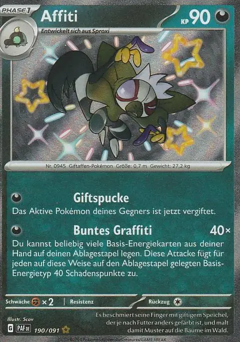 Pokemon Karte aus dem Set Paldeas Schicksale